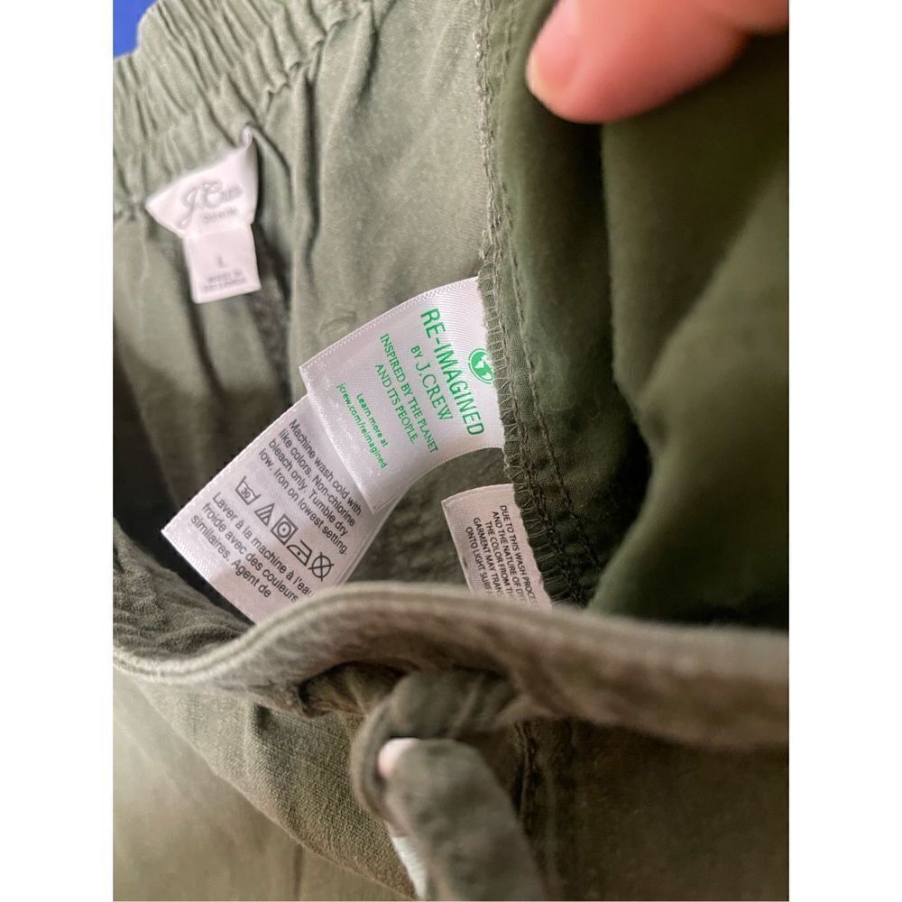 J. Crew linen drawstring pants L - Picture 8 of 9